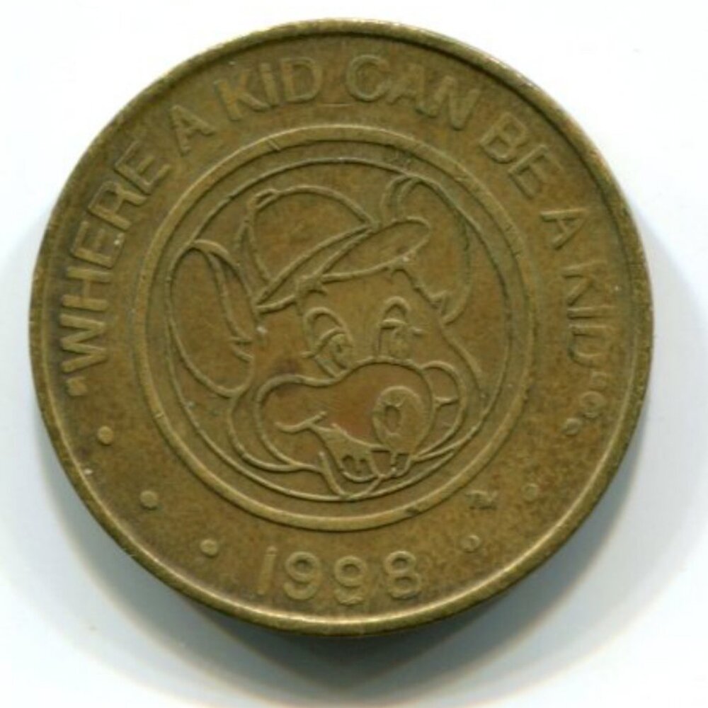 1998 Canada Chuck E. Cheese Video Arcade Token (b384-5)
